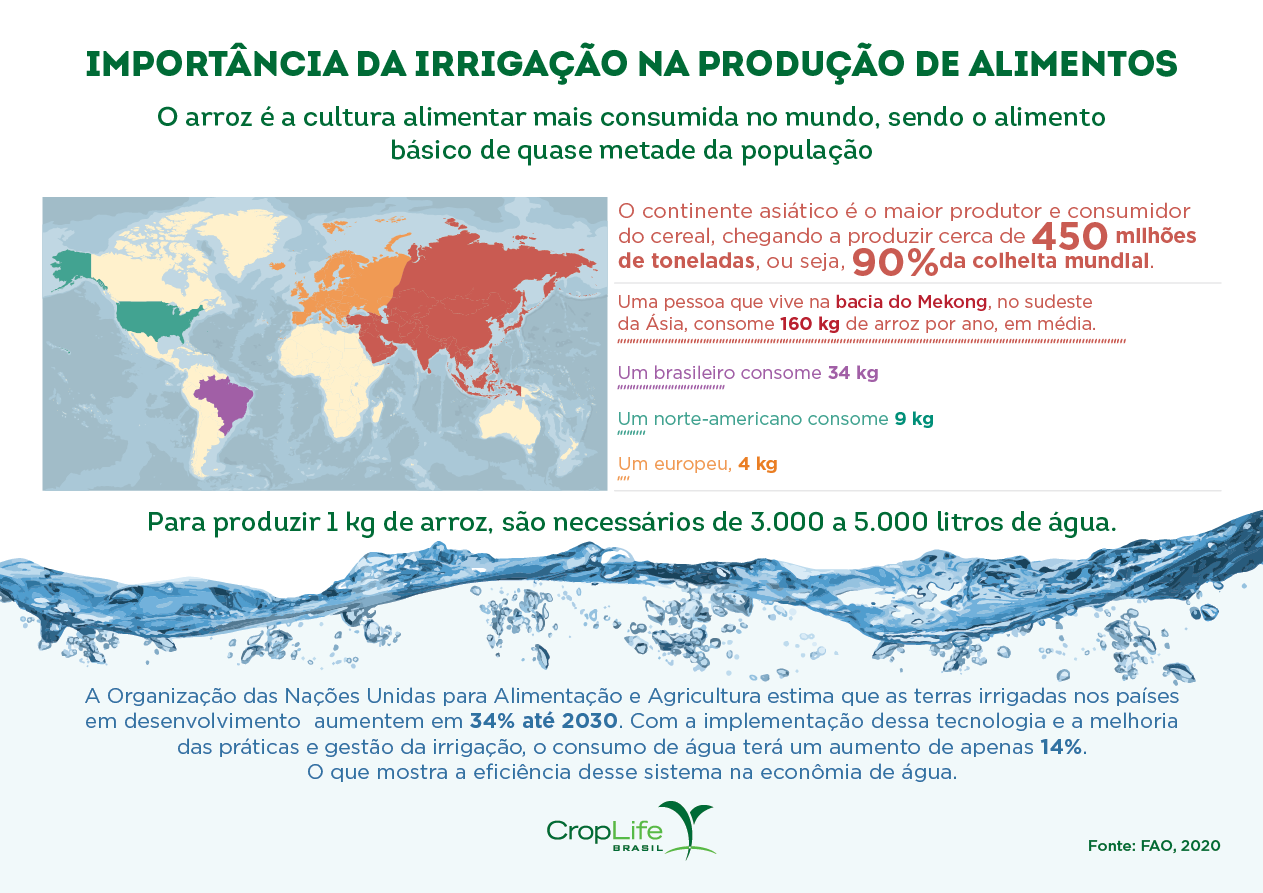 Importância da irrigação na produção de alimentos Importância da irrigação na produção de alimentos