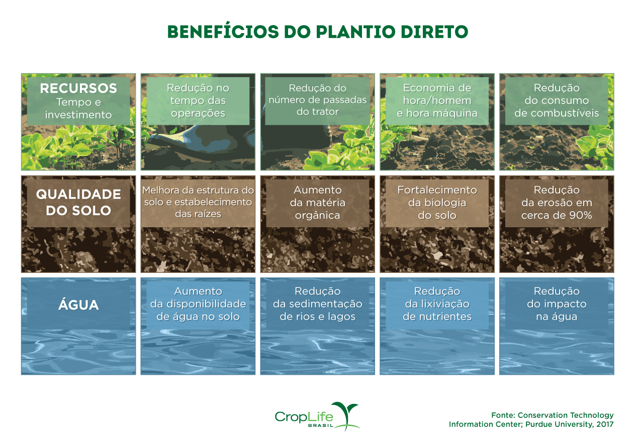 Benefícios do plantio direto